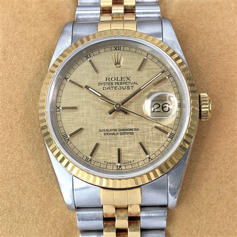 rolex 16233 linen dial|Rolex 16233 value.